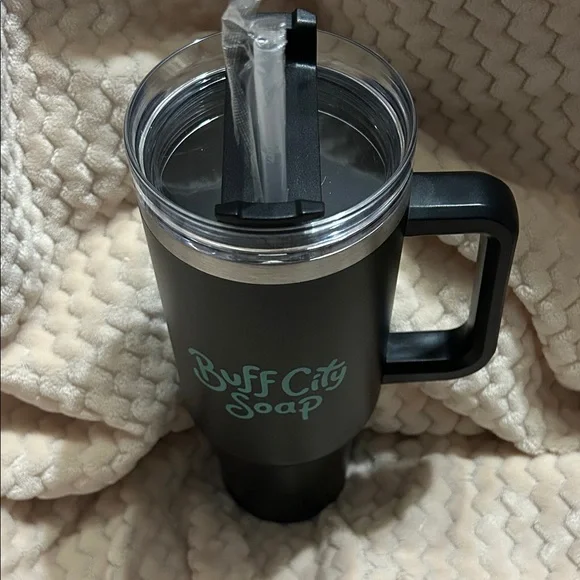 40 oz Buff City Soap Stainless Black Tumbler - Picture 3 of 7